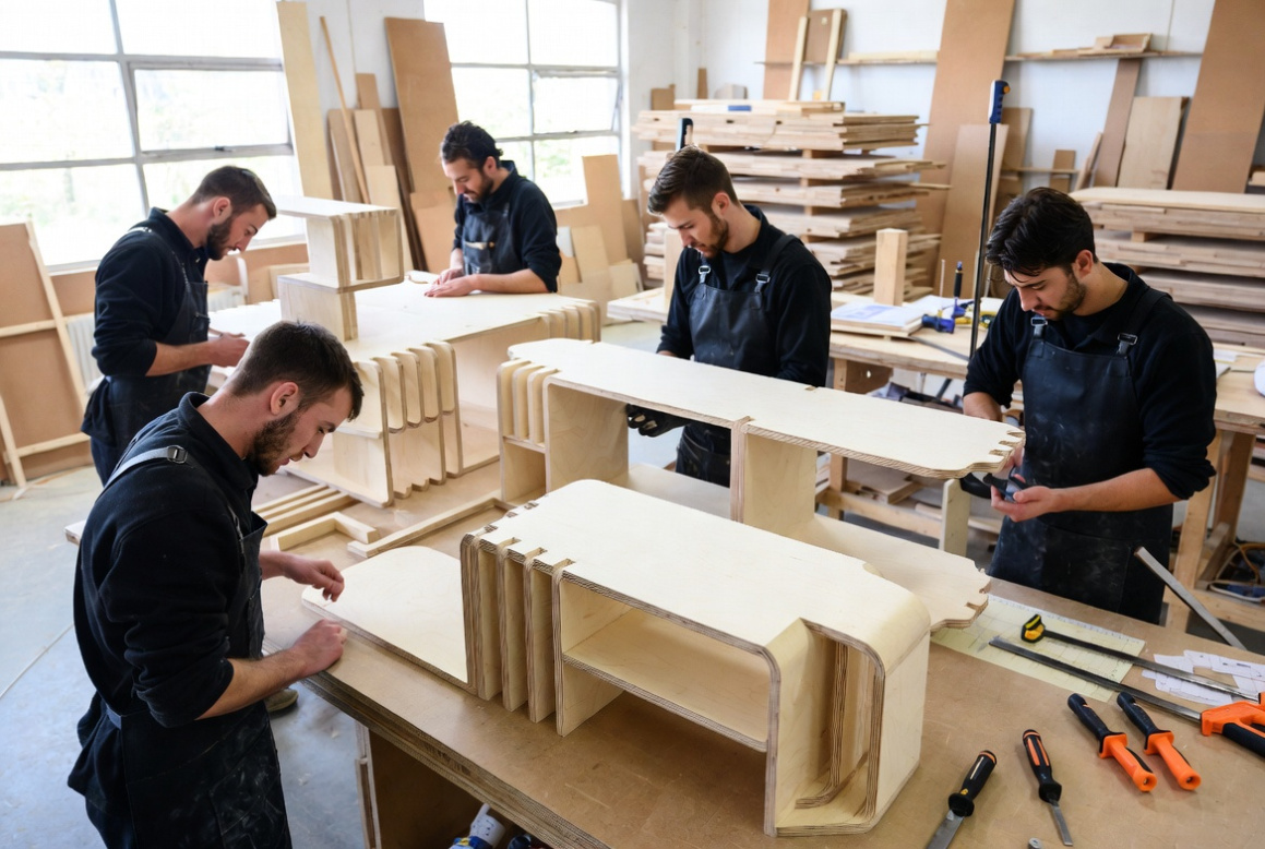 set design blueprints hands